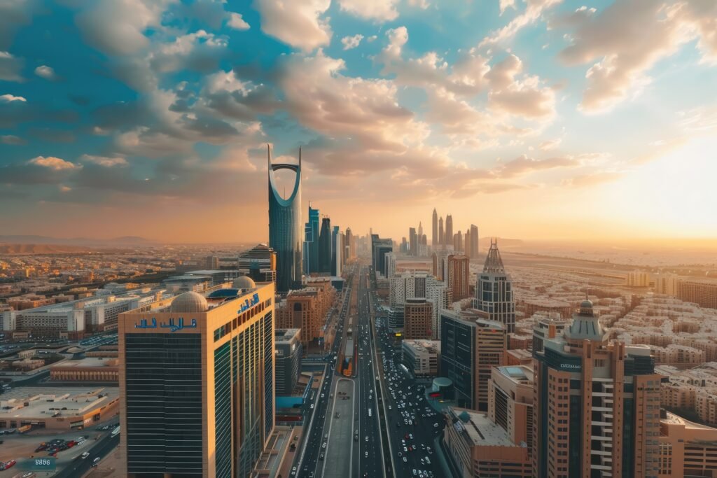 riyadh city horizon showing modern cityscape saudi arabia (1)